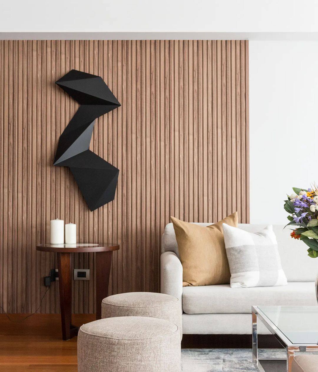 Cuadro geométrico para salas de condominios